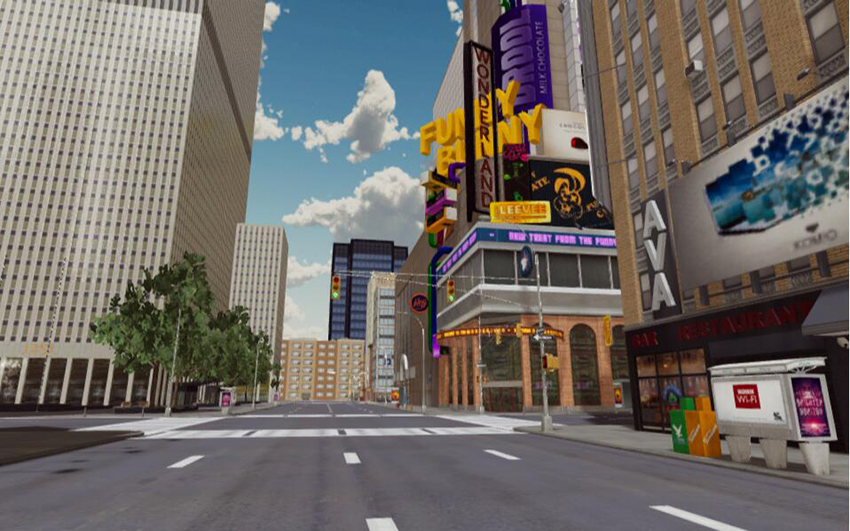 WebGL城市漫游场景